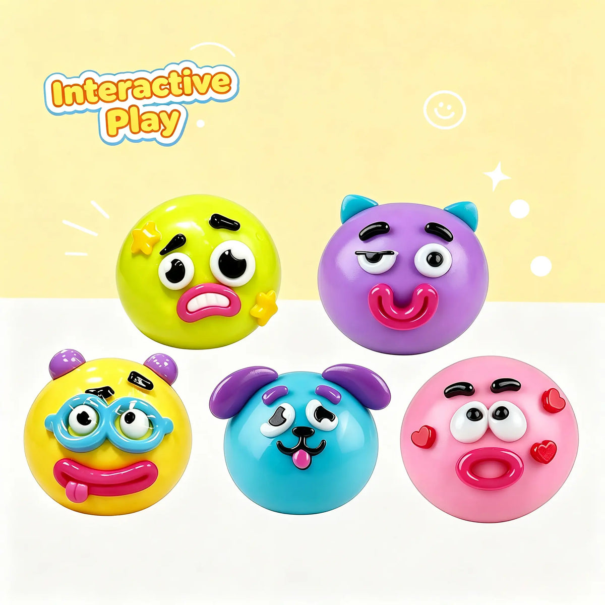 Smushers Curiosities Dog Face Swap Squishy - Soft, Moldable, Slow-Rise Relaxation Toy