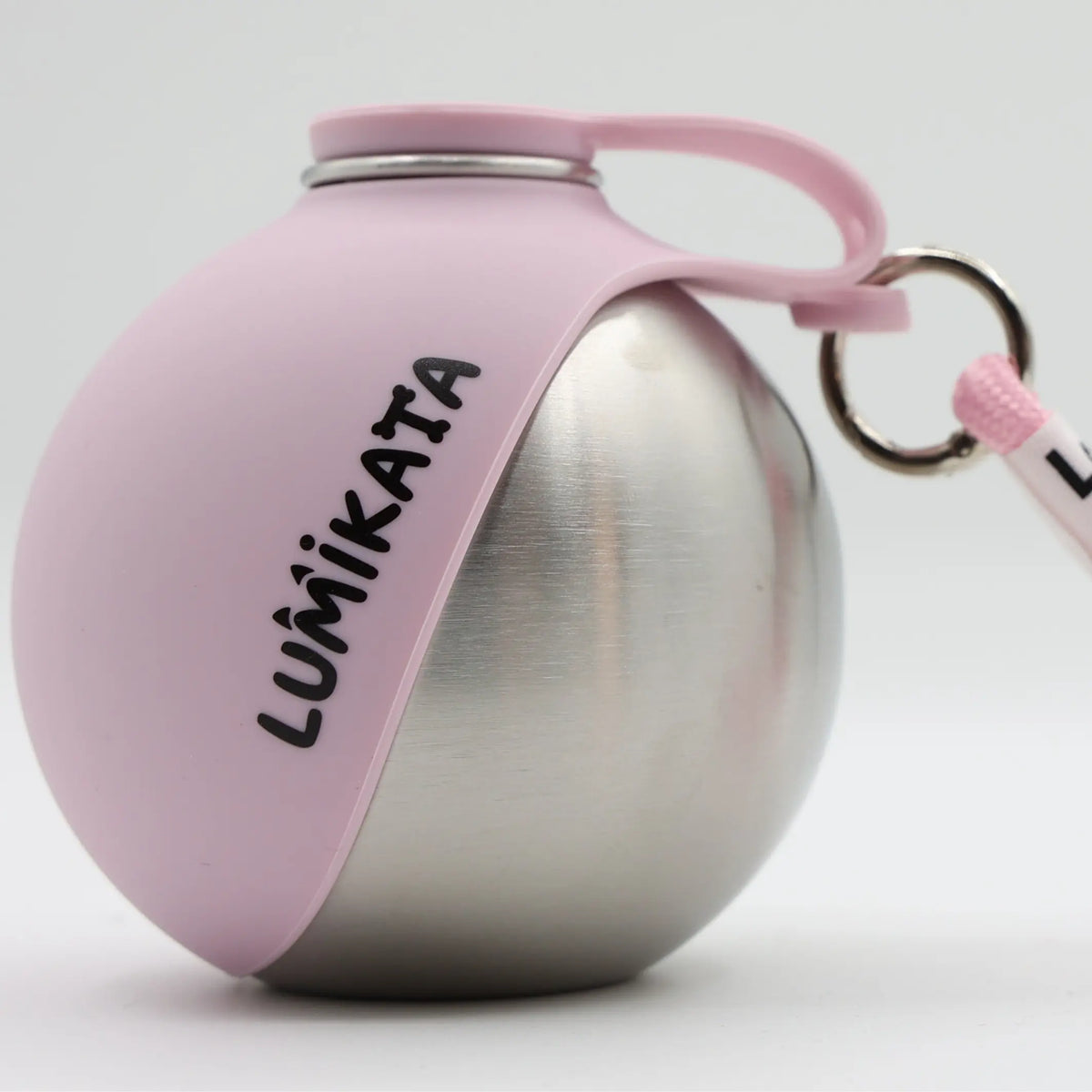 Lumikata 2-in-1 Portable Dog Water Bottle with Silicone Foldable Bowl - 10 oz Stainless Steel, Leak-Proof Design for Small Dogs, Perfect for Walks and Feeding