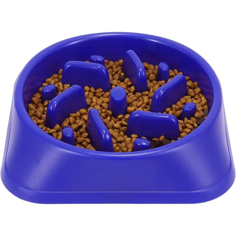 Large Dog Slow Feeder Bowl with Food-Safe Anti-Choke Puzzle Design
