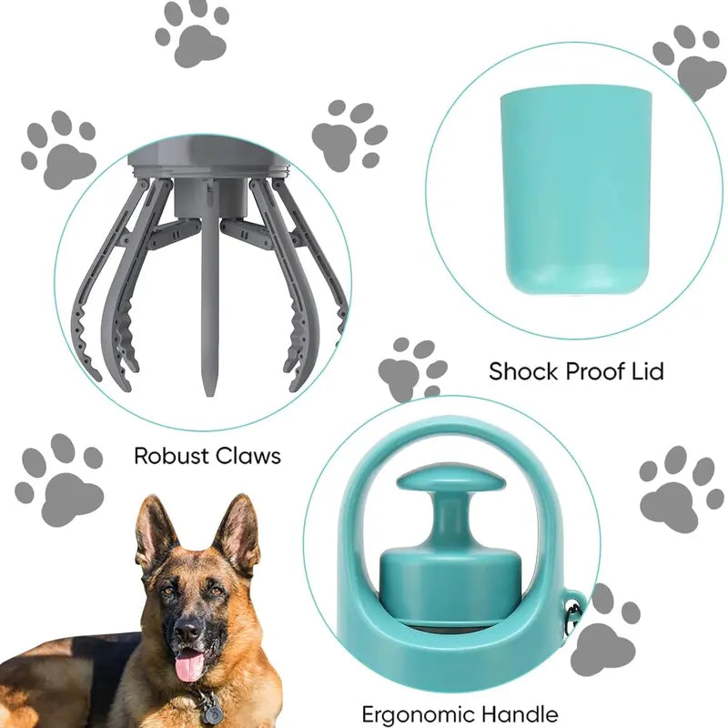 Portable Pet Poop Scooper, 1 Count Dog Waste Bag Holder, Pet Waste Bag Dispenser, Outdoor Dog Poop Scooper, Pet Supplies