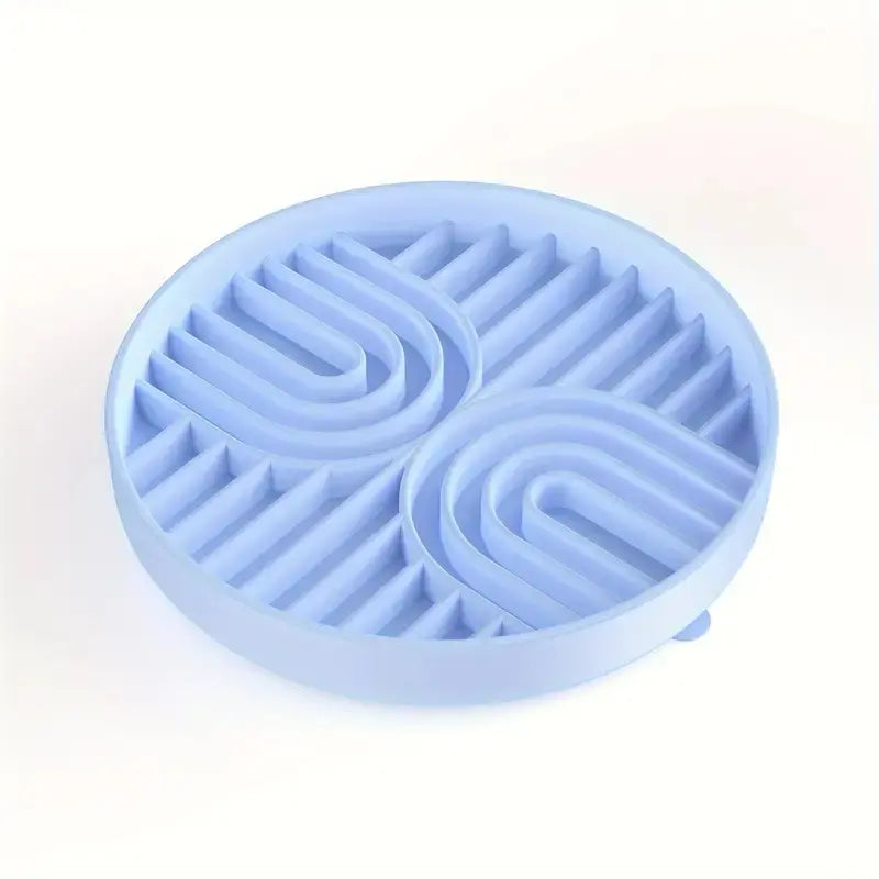 Pet Zone Silicone Dog Bowl Slow Feeder, Neater Feeder Non-Slip BPA Free Heat Resistant Dishwasher Safe, Fits 1-3 Cups Food Water, Reduces Anxiety, Slow Feeder Bowls