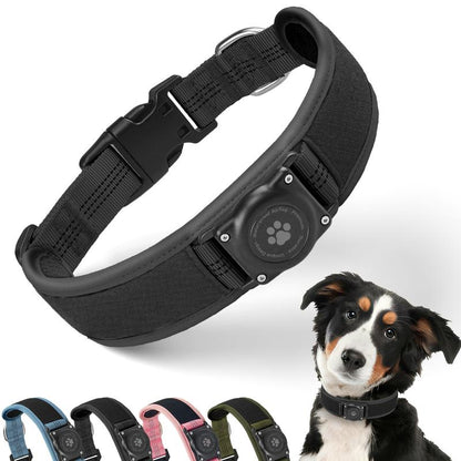 Premium Airtag Dog Collar Holder - Waterproof IP68, Ultra-Soft Air Mesh Padding, Reflective Features, and Durable Design for Medium to Large Dogs