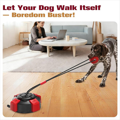 Upgraded Strong Suction Cup Tug of War Dog Toy Interactive Dog Rope Toys for Aggressive Chewers Puppy Molar Ball Chew Toy with Teeth Cleaning for Mental Stimulation & Boredom Relief