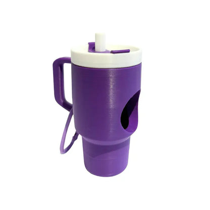 Tumbler Sustainable Dog Waste Bag Dispenser - Made from PLA, Includes Extra Clip for Leash Attachment, Fits Standard Waste Bag Roll
