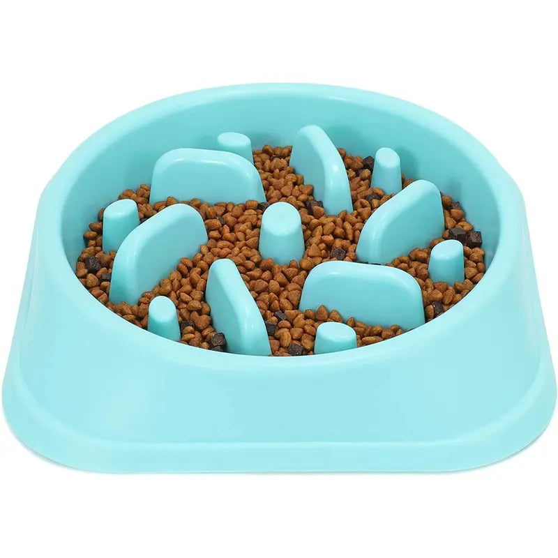 Large Dog Slow Feeder Bowl with Food-Safe Anti-Choke Puzzle Design