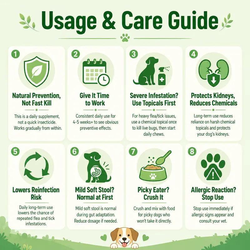 Petrivium Natural Flea & Tick Support Soft Chews for Dogs - 150 Count, Pesticide-Free Vitamin Supplement with Rosemary Repellent, Chicken Flavor, Ideal for Puppies and All Breeds/Sizes