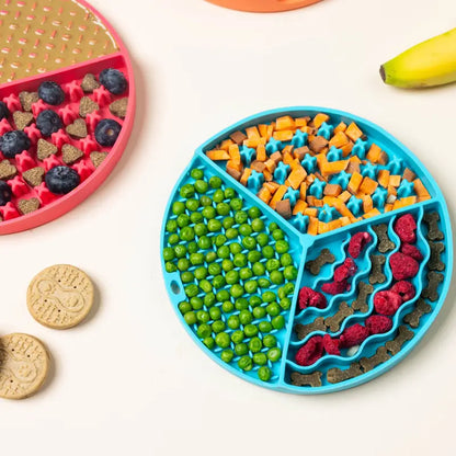 Calming Dog Lick Mat - Enrichment Mat with Suction Cups and Freezer-Safe Design in Green