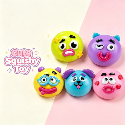 Smushers Curiosities Dog Face Swap Squishy - Soft, Moldable, Slow-Rise Relaxation Toy