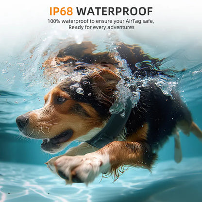Premium Airtag Dog Collar Holder - Waterproof IP68, Ultra-Soft Air Mesh Padding, Reflective Features, and Durable Design for Medium to Large Dogs