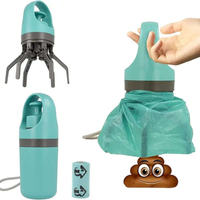 Portable Pet Poop Scooper, 1 Count Dog Waste Bag Holder, Pet Waste Bag Dispenser, Outdoor Dog Poop Scooper, Pet Supplies