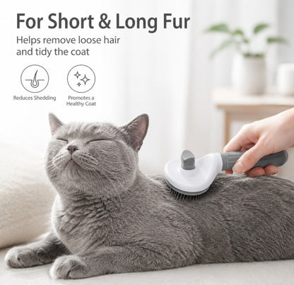 Pet Hair Remover Brush Self Cleaning Deshedding Grooming Comb for Dogs Cats