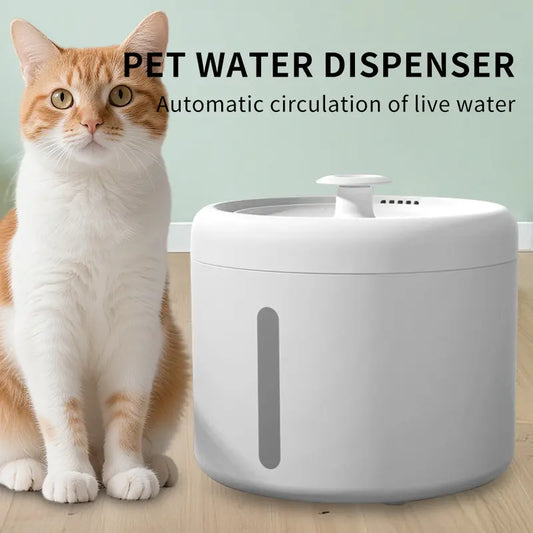 Cat Water Fountain, 2L Pet Cat Water Fountain – Ultra-Quiet Upgraded Automatic Pet Water Dispenser