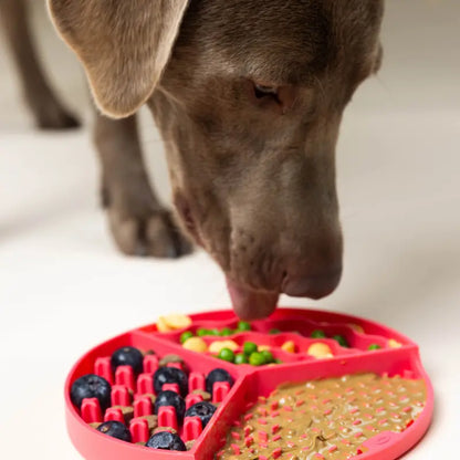 Calming Dog Lick Mat - Enrichment Mat with Suction Cups and Freezer-Safe Design in Green