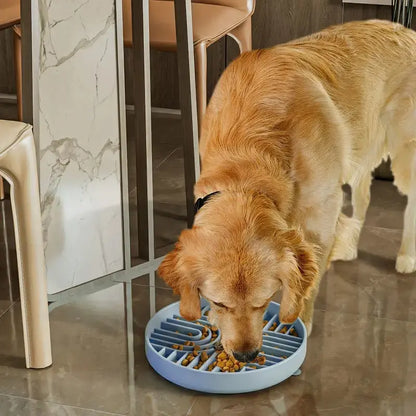Pet Zone Silicone Dog Bowl Slow Feeder, Neater Feeder Non-Slip BPA Free Heat Resistant Dishwasher Safe, Fits 1-3 Cups Food Water, Reduces Anxiety, Slow Feeder Bowls